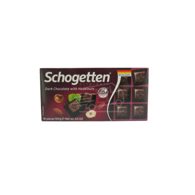 Schogetten Dark Chocolate Bar with Roasted Hazelnuts 100g