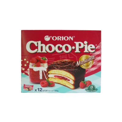 Шоколадное печенье Чоко Пай малина 12 шт, 360г