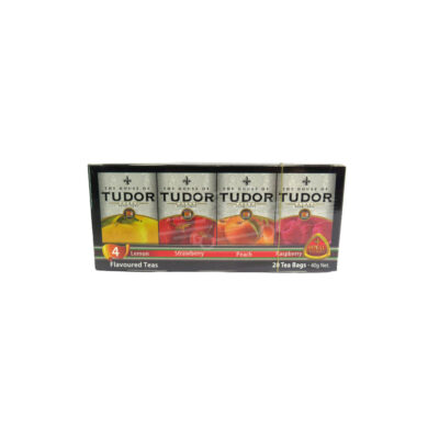 Чай Tudor лимон, клубника, персик и малина, 20 пакетиков