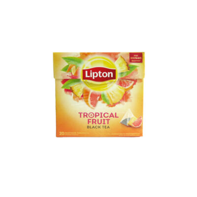 Թեյ սև Լիպտոն արևադարձային մրգեր 20 փաթեթ