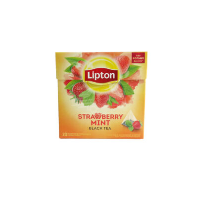 Թեյ սև Լիպտոն ելակ և անանուխ 20 փաթեթ