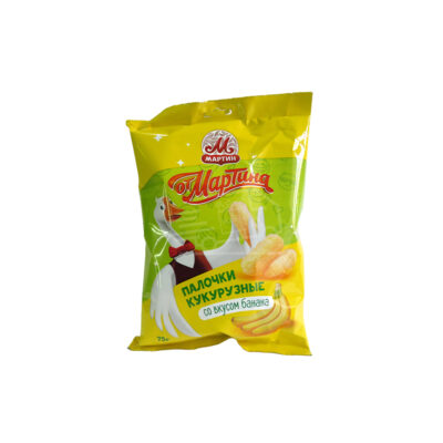 Եգիպտացորենի քաղցր ձողիկներ Օտ Մարտինա բանանի համով 75գ