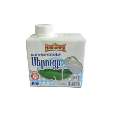 Ultra-pasteurized Marianna Cream 10% 500ml