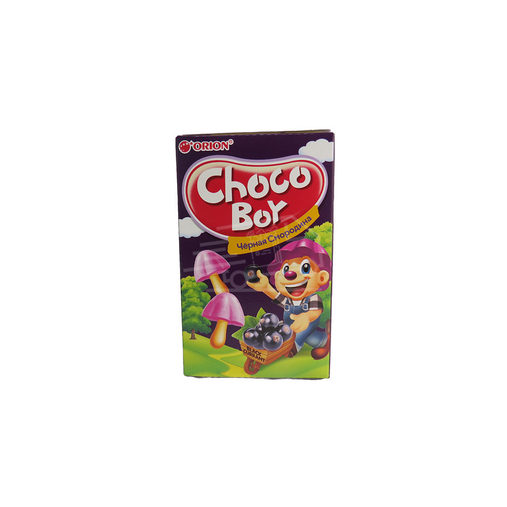 Choco Boy Cookies, Blackcurrant Flavor, 45g
