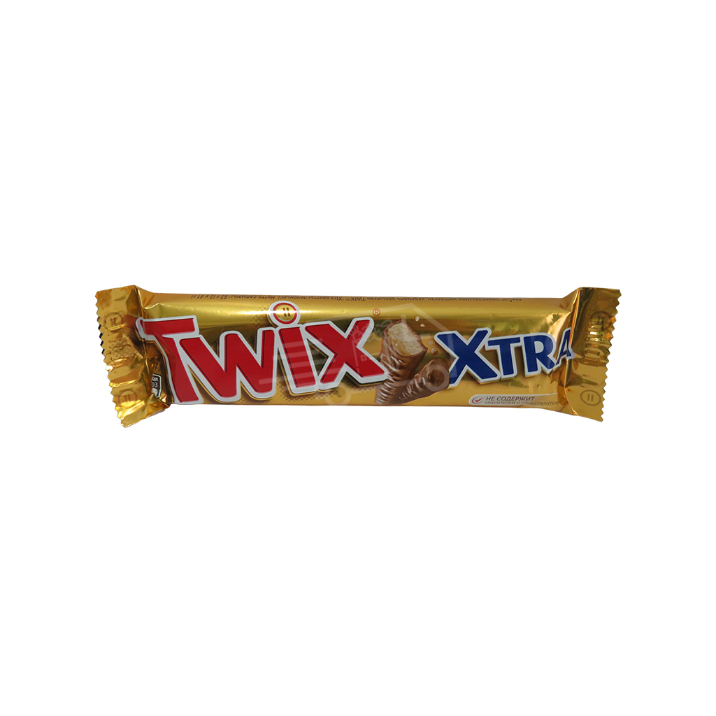 Шоколадный батончик Twix Extra 82г