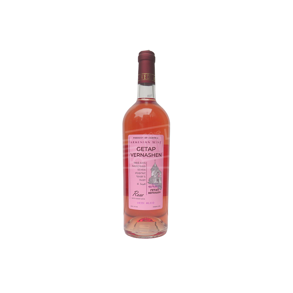 Getap Vernashen Rose Semi-Sweet Wine 0.75L