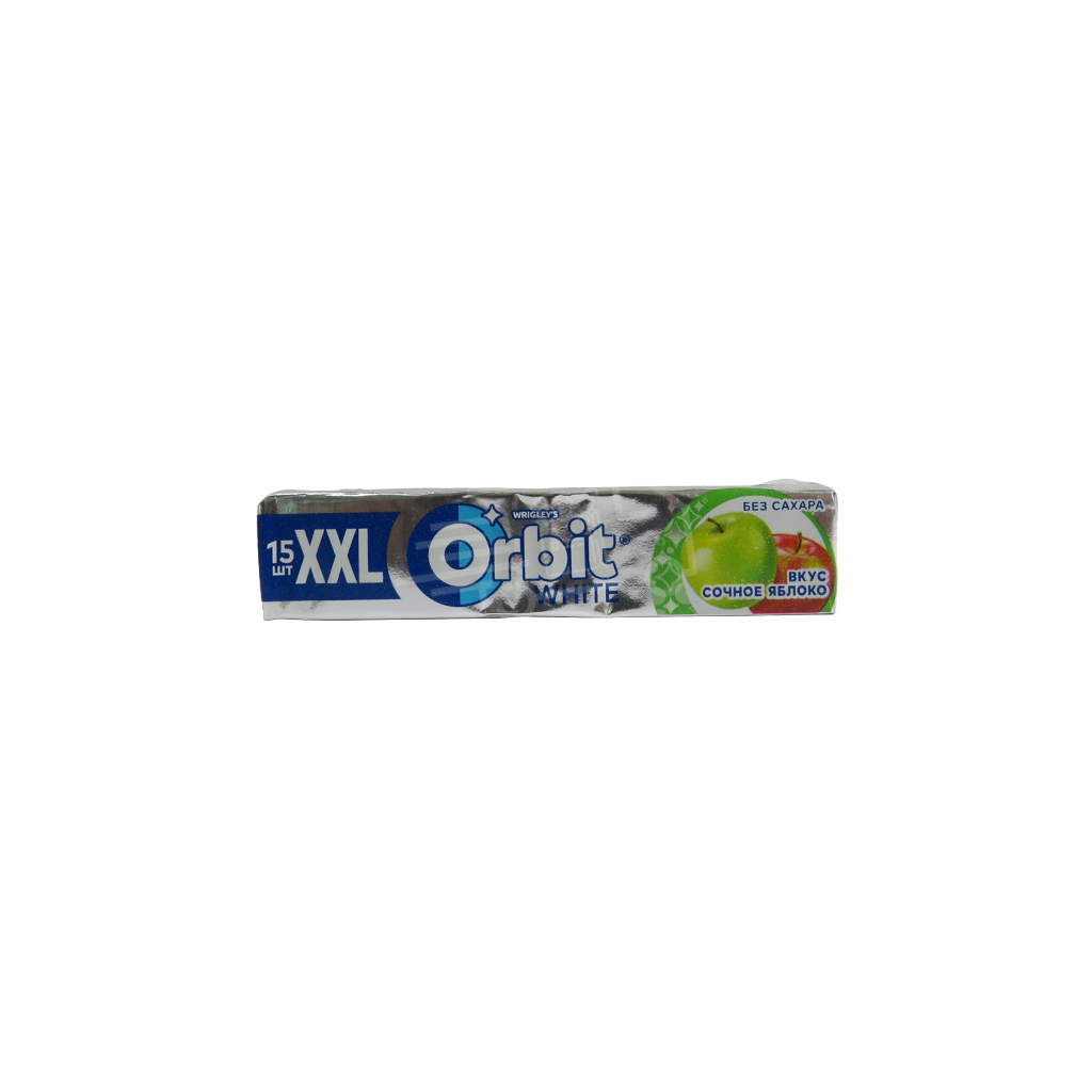 Жевательная резинка Orbit White XXL сочное яблоко 20,4 г