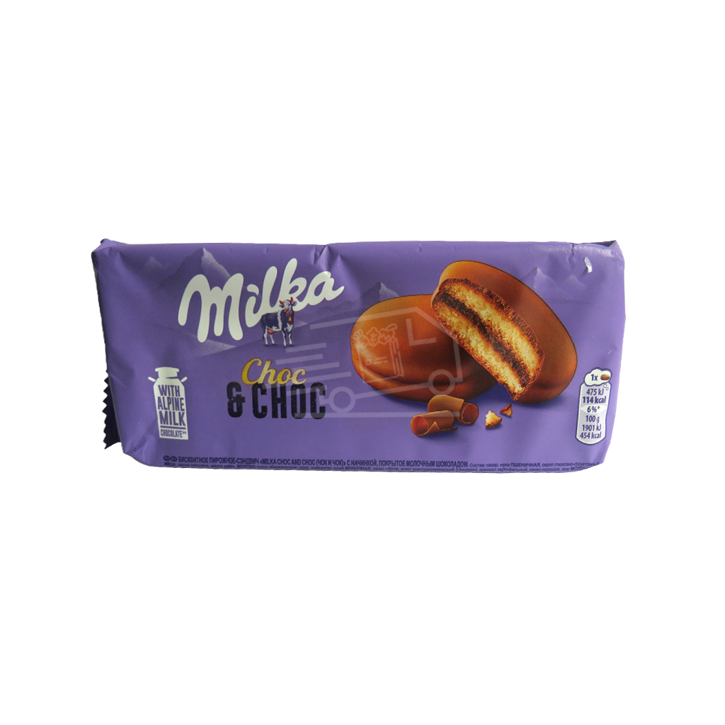 Печенье-бисквит Milka Choc & Choc 150г