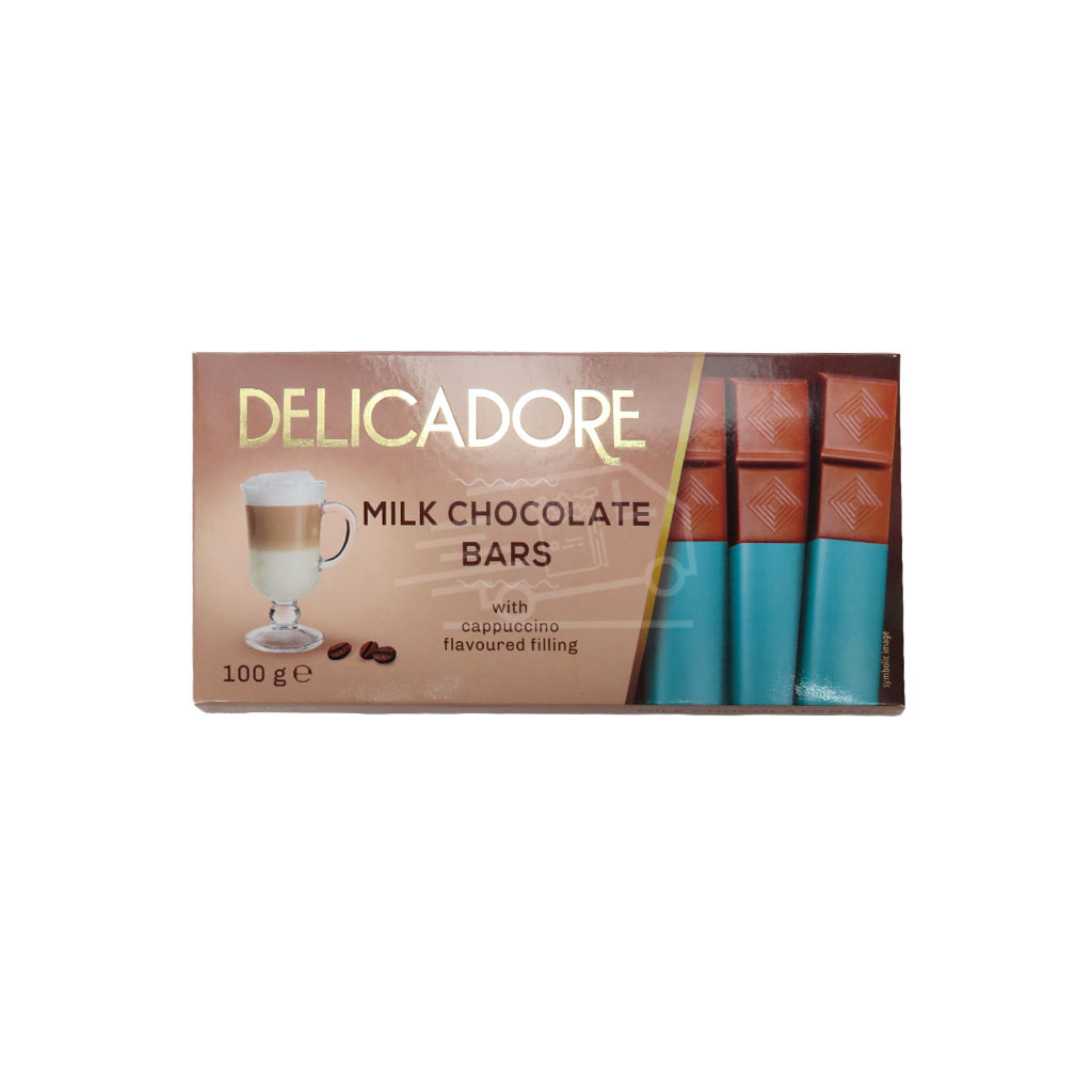Շոկոլադե սալիկներ Դելիկա Դոռ կապուչինո 100գ