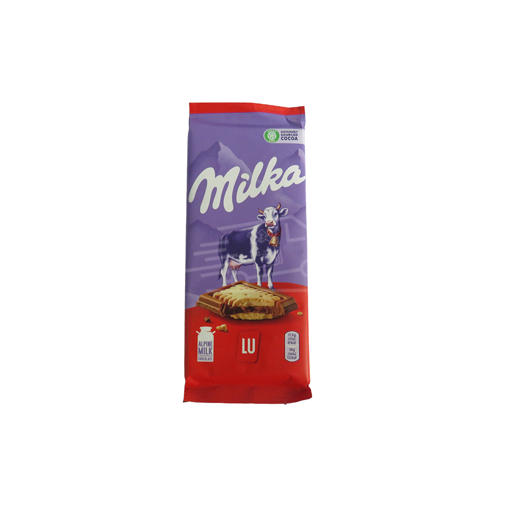 Шоколадный батончик Milka с кусочками печенья 87г