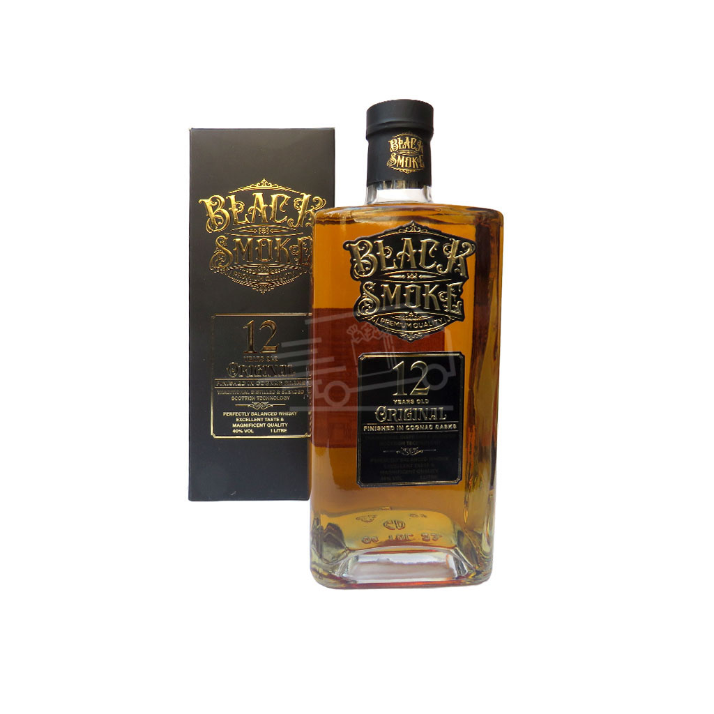 Whisky Black Smoke 12 Years Old with Personal Box 1L