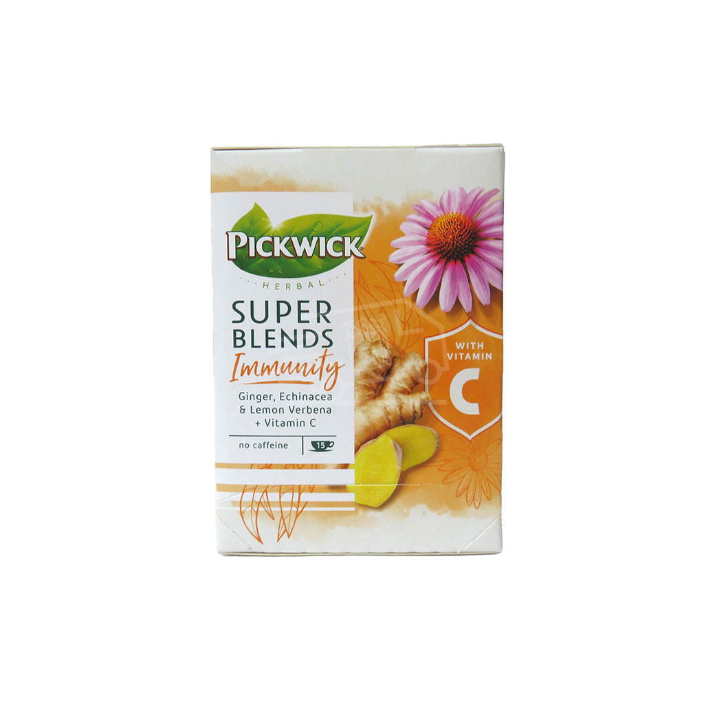 Чай Pickwick с имбирем, эхинацеей, лимоном и вербеной с витамином C