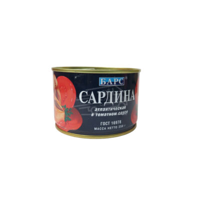 Bars Atlantic Sardines in Tomato Sauce 250g