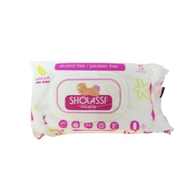 Scholassy Extra Soft Wet Wipes Pink N120 for Kids