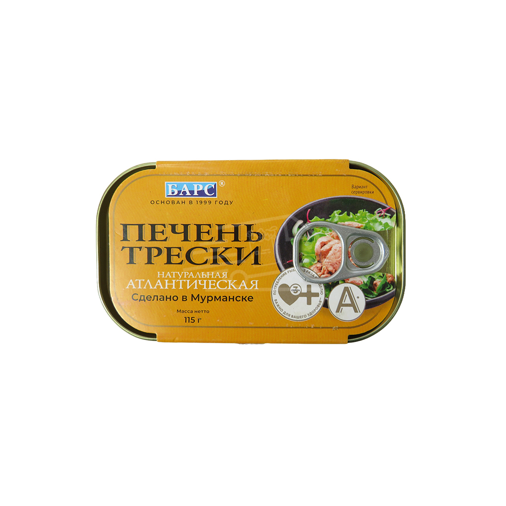 Տրեսկի ձկան լյարդ Բարս բնական 115 գ