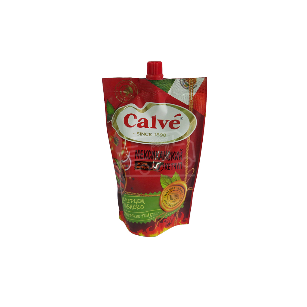 Кетчуп Calve Мексиканский с перцем Табаско 350г
