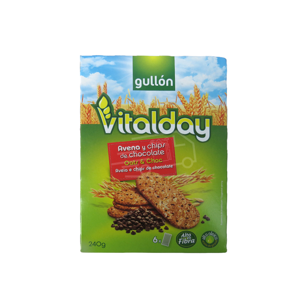 Թխվածքաբլիթ Գուլոն Վիտալդեյ շոկոլադե չիփսով և վարսակի ալյուրով 240գ