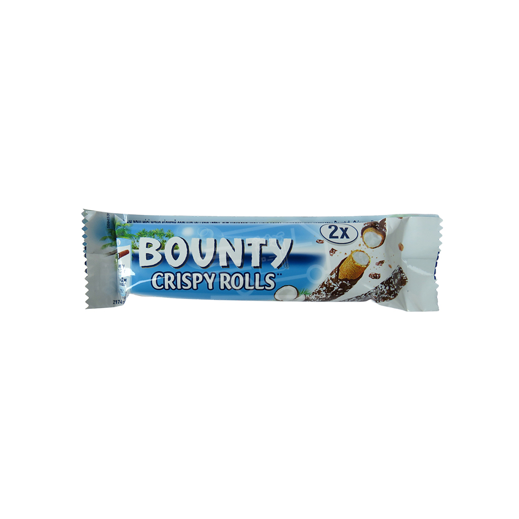 Bounty Crispy Rolls Chocolate Bar 23.4g