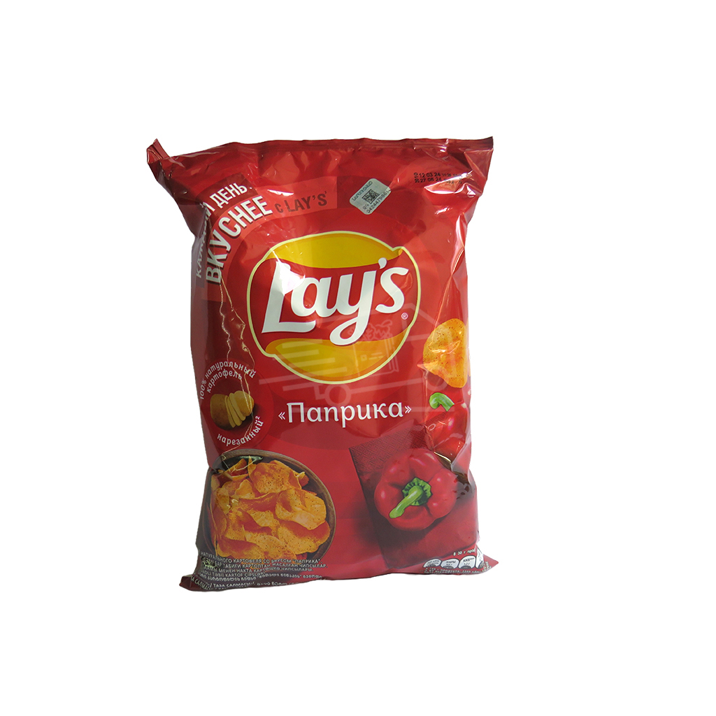 Картофельные чипсы Lay's со вкусом паприки 140г