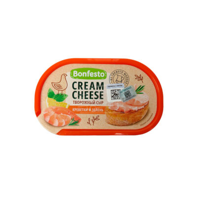Bonfesto Cream Cheese with Shrimps and Greens 140g
