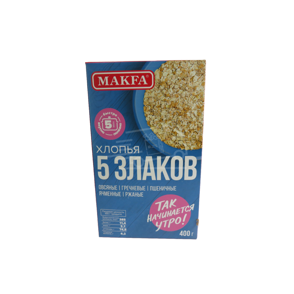 Овсяные хлопья Макфа 5 злаков 400г