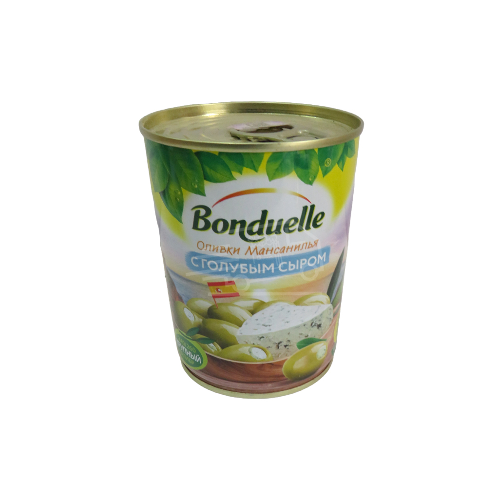 Оливки зеленые Бондюэль с сыром 300г