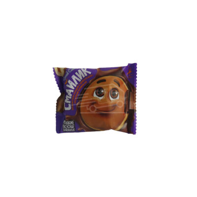 Փափկաբլիթ Գրանդ Քենդի Սմայլիկ շոկոլադե-ընկուզային միջուկով 40գ