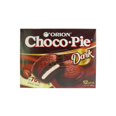 Շոկոլադապատ թխվածք Չոկո պայ մուգ 12 հատ, 360գ