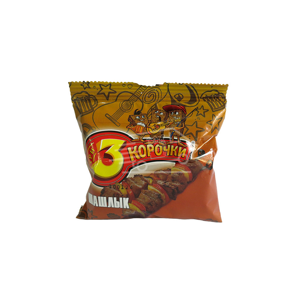 3 Korochki Croutons Barbecue 80g