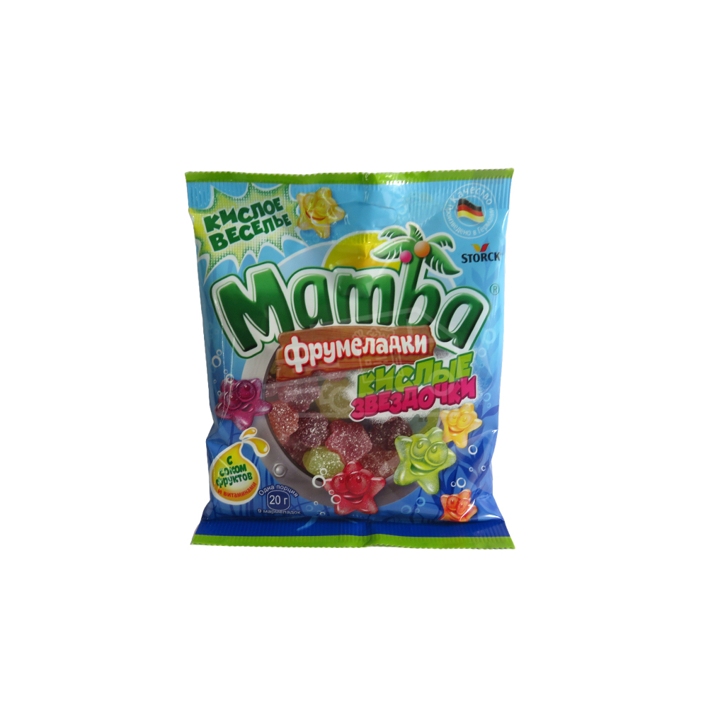 Mamba Sour Stars Chewy Candy 70g