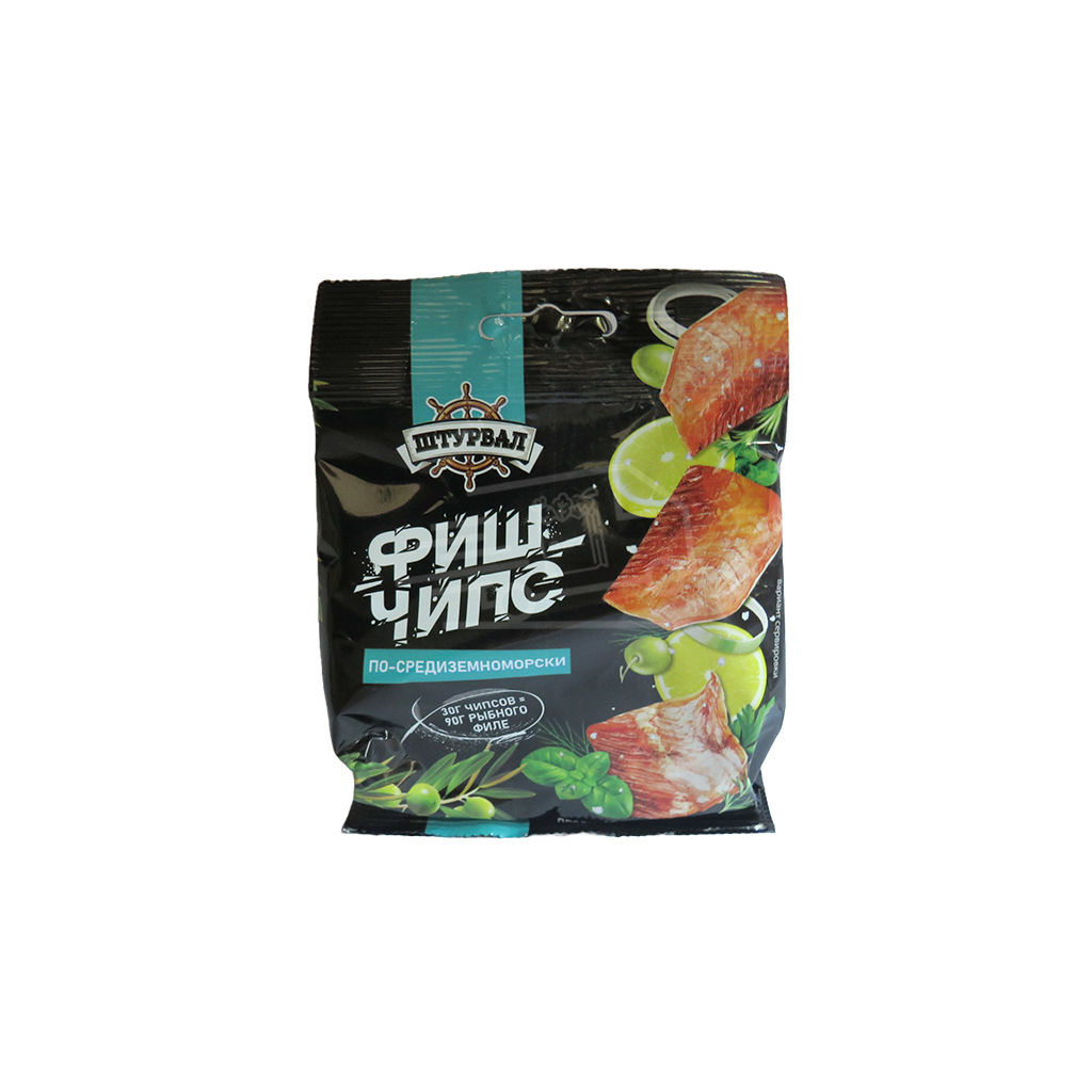 Ձկան չիփսեր Շտուրվալ միջերկրածովյան ոճով 30գ