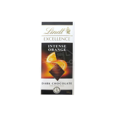 Մուգ շոկոլադ Լինդտ նարնջի կտորներով 100գ