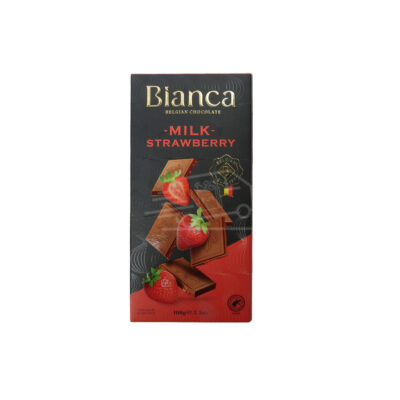 Bianca Milk Chocolate Bar with Strawberry 100g