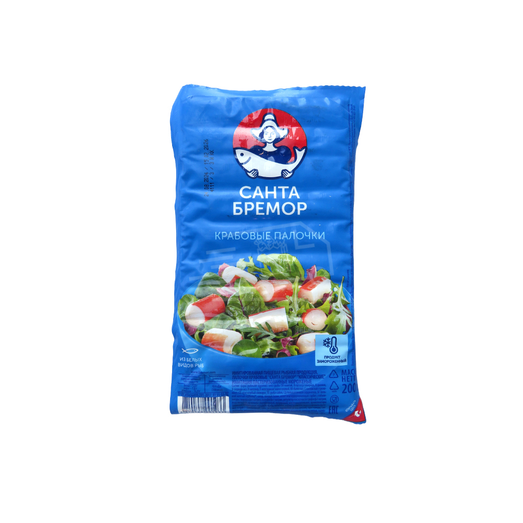 Ծովախեցգետնի ձողիկներ Սանտա Բրեմոր դասական 200գ