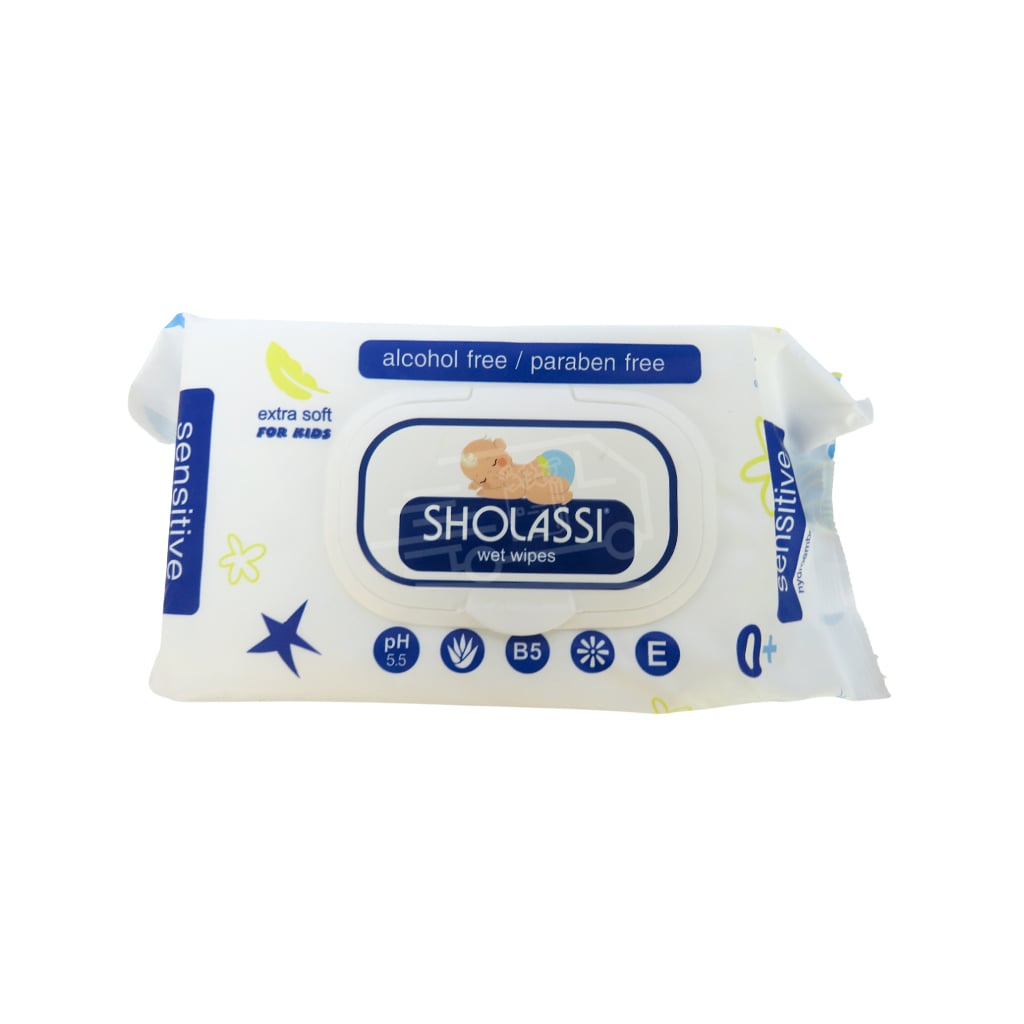 Խոնավ անձեռոցիկ Շոլասսի էքստրա սոֆթ կապույտ մանկական