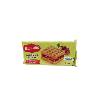 Yashkino Soft Wafers with Cherry Jam 120g