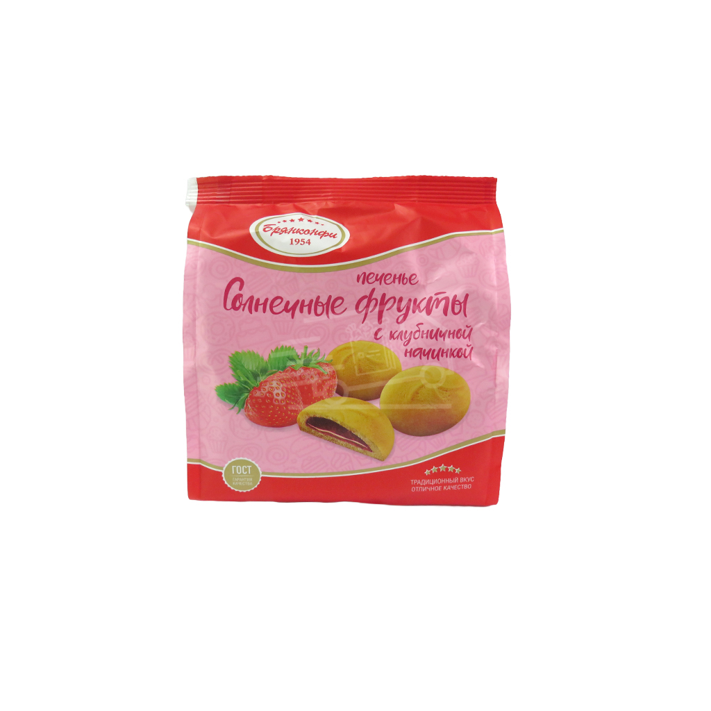 Թխվածքաբլիթ Բրյանկոնֆի արևային մրգեր ելակի միջուկով 250գ