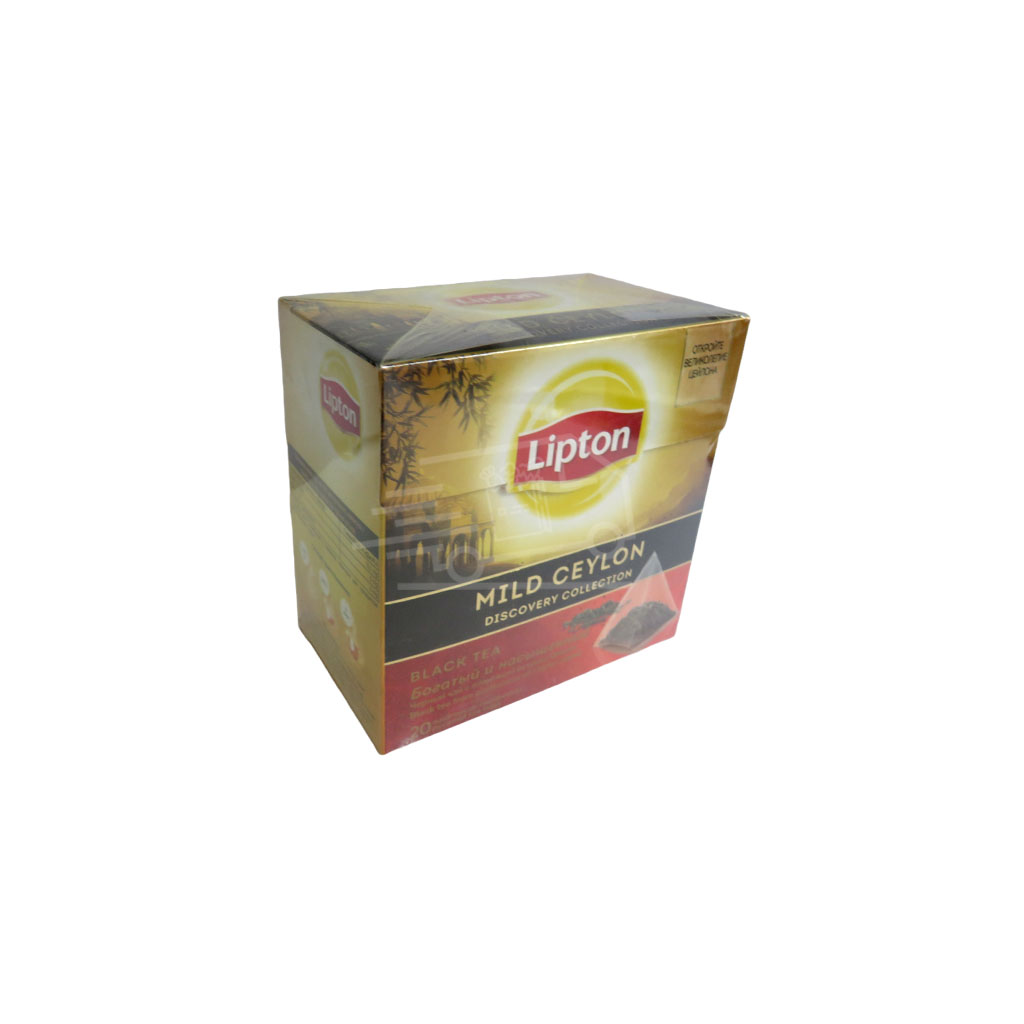 Чёрный чай Lipton Mild Ceylon 20 пакетиков