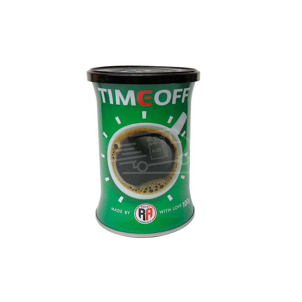 Լուծվող սուրճ գրանուլացված TimeOff կանաչ 100գ