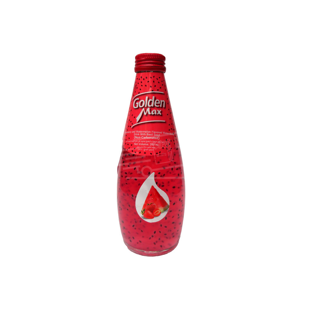 Ելակի և ձմերուկի հյութ չիայի սերմերով Golden Max 290մլ