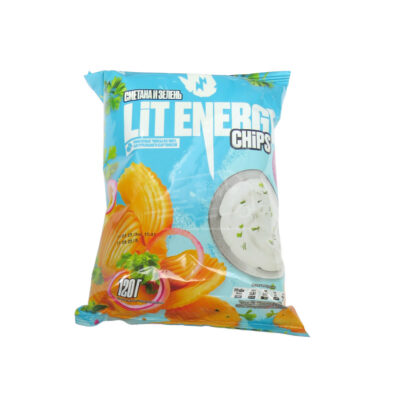 Չիփս Լիթ Էներջի թթվասեր և կանաչի 120գ