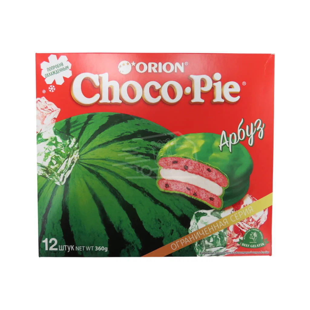 Շոկոլադապատ թխվածք Չոկո պայ ձմերուկ 360գ