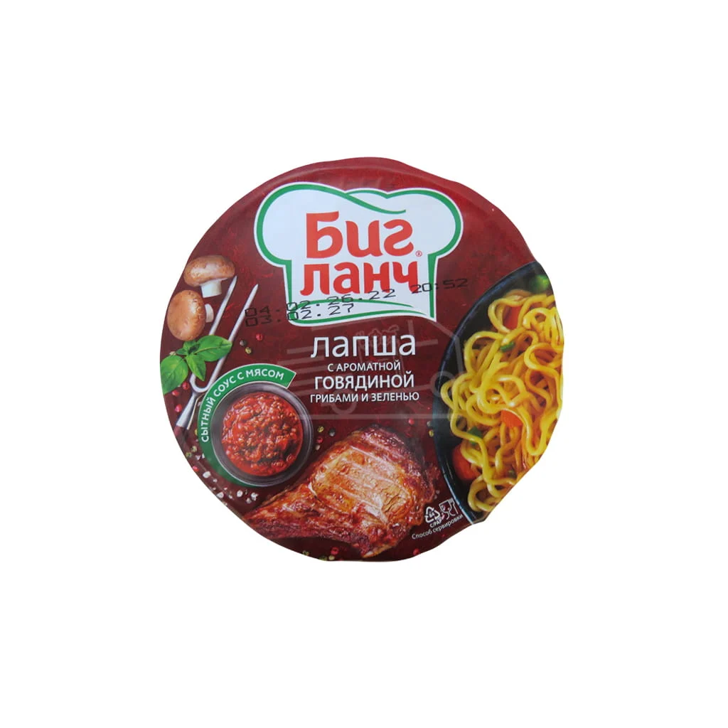 Լապշա Բիգ Լանչ տավարի մսի համով 90գ