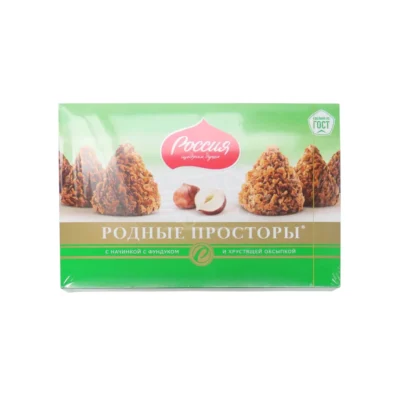 Конфеты «Родные просторы» с фундуком 180г