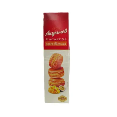Пирожное «Макарон» со вкусом манго-маракуйи